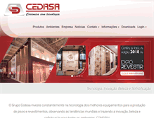 Tablet Screenshot of cedasa.com.br